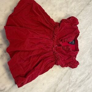Red infant dress